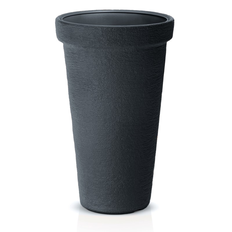 Vaso per Fiori Piante Classic Tower | Rotondo | Decorativo | in Plastica | da Interno Esterno | Design Moderno