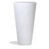 Vaso per Fiori Piante Matuba Slim | Rotondo | Decorativo | in Plastica | da Interno Esterno | Design Moderno