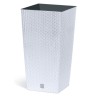 Vaso per Fiori Piante Rato Square | Quadrato | Decorativo | in Plastica | da Interno Esterno | Design Moderno