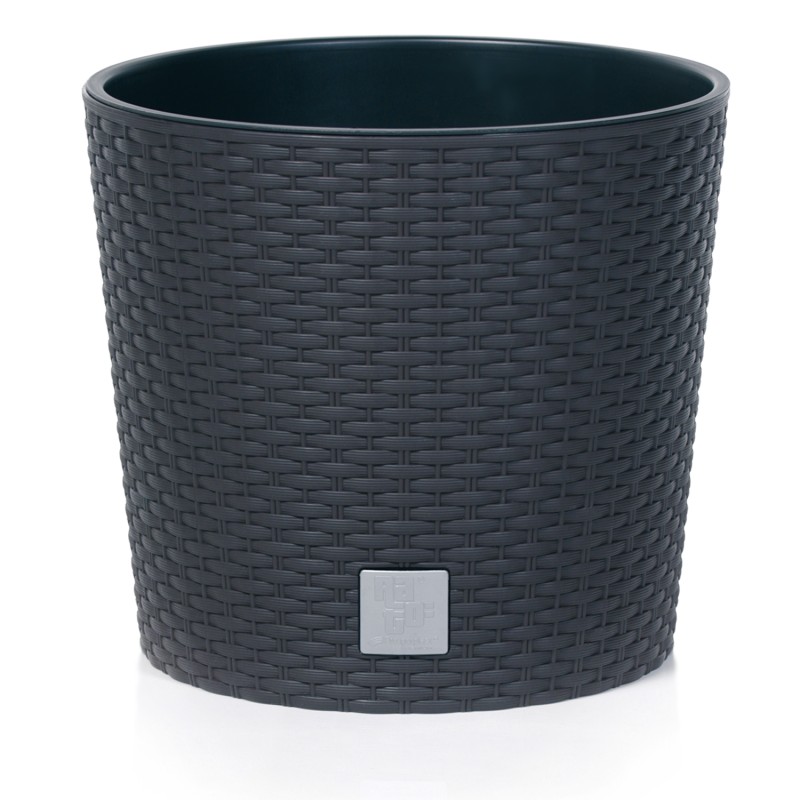 Vaso per Fiori Piante Rato Round | Rotondo | Decorativo | in Plastica | da Interno Esterno | Design Moderno