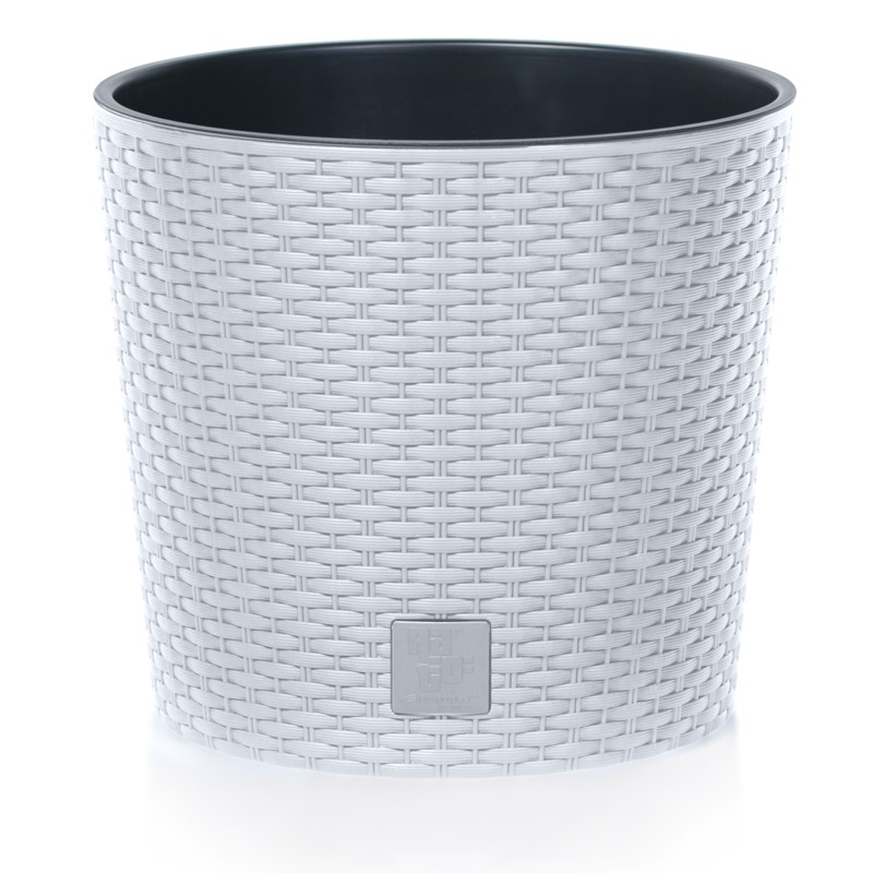 Vaso per Fiori Piante Rato Round | Rotondo | Decorativo | in Plastica | da Interno Esterno | Design Moderno
