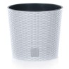 Vaso per Fiori Piante Rato Round | Rotondo | Decorativo | in Plastica | da Interno Esterno | Design Moderno