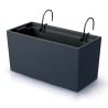 Vaso per Fiori Piante Urbi Case W | Rettangolare | Appendibile | Decorativo | in Plastica | da Interno Esterno | Design Moderno