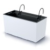 Vaso per Fiori Piante Urbi Case W | Rettangolare | Appendibile | Decorativo | in Plastica | da Interno Esterno | Design Moderno