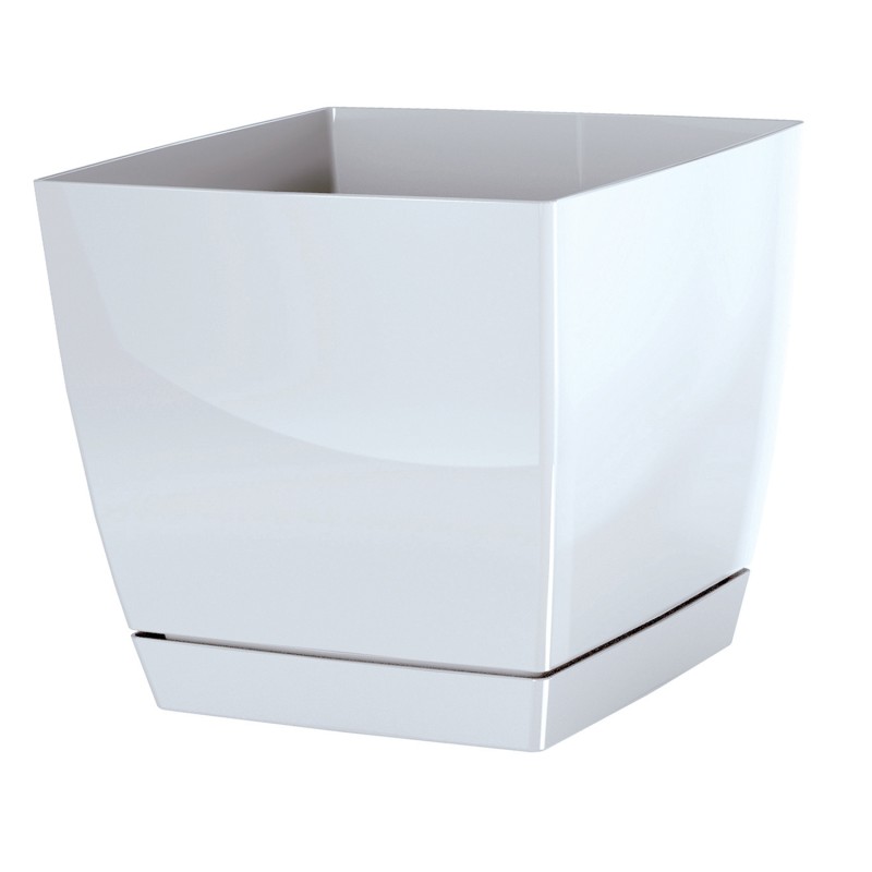 Vaso per Fiori Piante Coubi Square | Quadrato | Decorativo | in Plastica | da Interno Esterno | Design Moderno