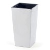 Vaso per Fiori Piante Urbi Square ECO WOOD | Quadrato | Decorativo | in Plastica e 33% Legno | da Interno Esterno | Design Moderno
