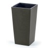 Vaso per Fiori Piante Urbi Square ECO WOOD | Quadrato | Decorativo | in Plastica e 33% Legno | da Interno Esterno | Design Moderno