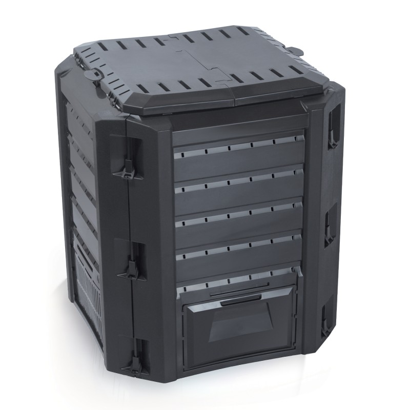 Compostiera Compogreen | 380-1200 Litri | Nero | in Plastica
