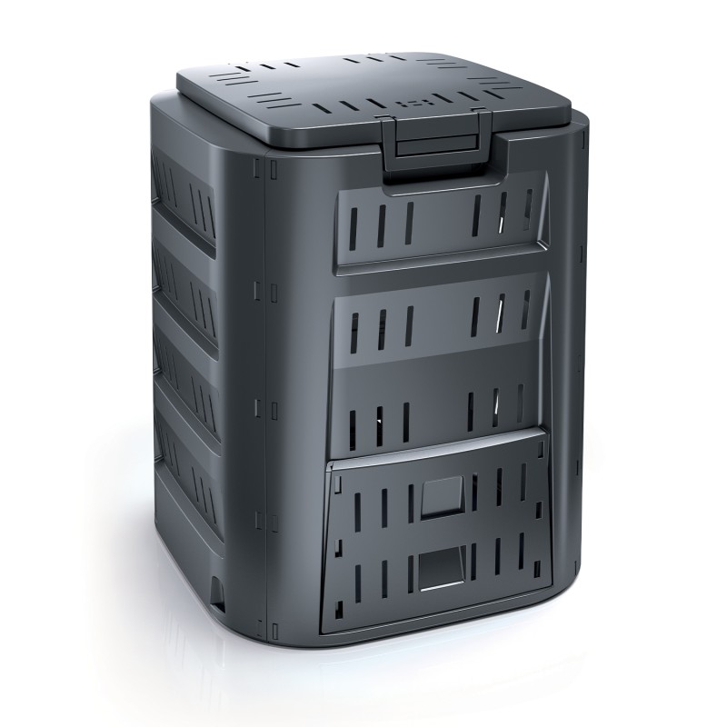 Compostiera Compogreen | 229-320 Litri | Nero | in Plastica