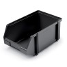 Contenitori a Bocca di Lupo | Sovrapponibili | Colore Nero | in Plastica