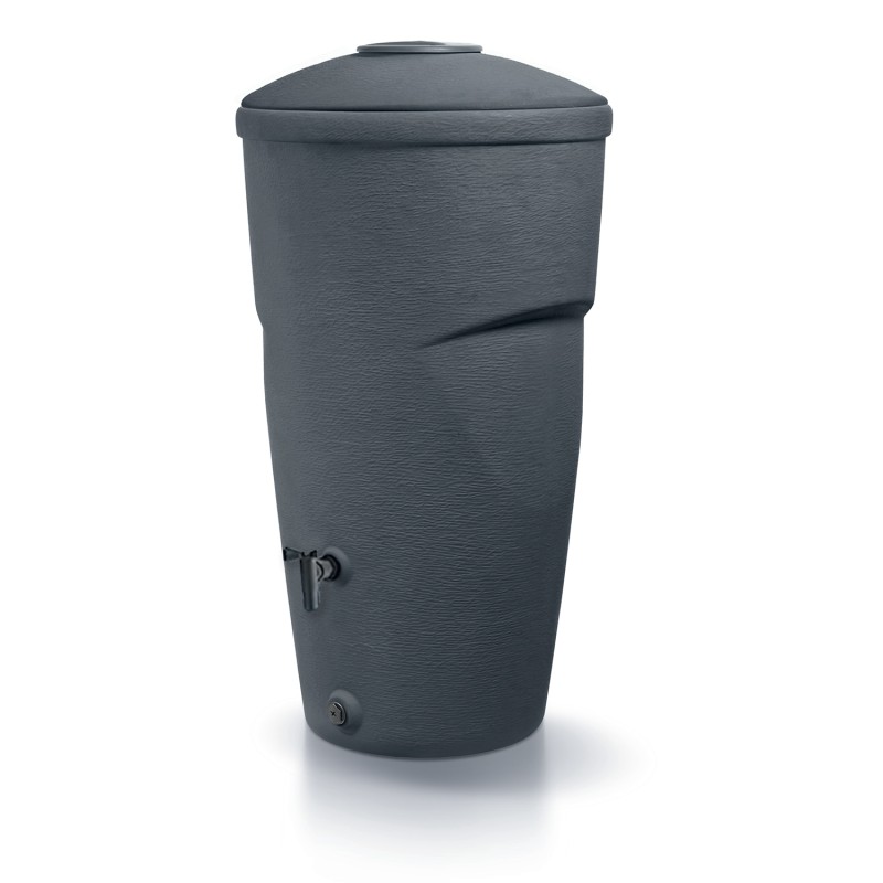 Serbatoio per Acqua Piovana Wallycan | 2 Punti di Attacco | Rubinetto e Sistema di Raccolta Acqua Inclusi | Cisterna da Giardino | Design Moderno