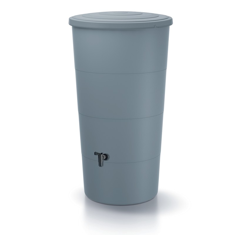 Serbatoio per Acqua Piovana Smooth | Rubinetto Incluso | Cisterna da Giardino | Design Moderno
