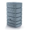 Serbatoio per Acqua Piovana Tower Stone | 4 Punti di Attacco | 2 Fori Filettati | Rubinetto Incluso | Cisterna da Giardino | Design Moderno