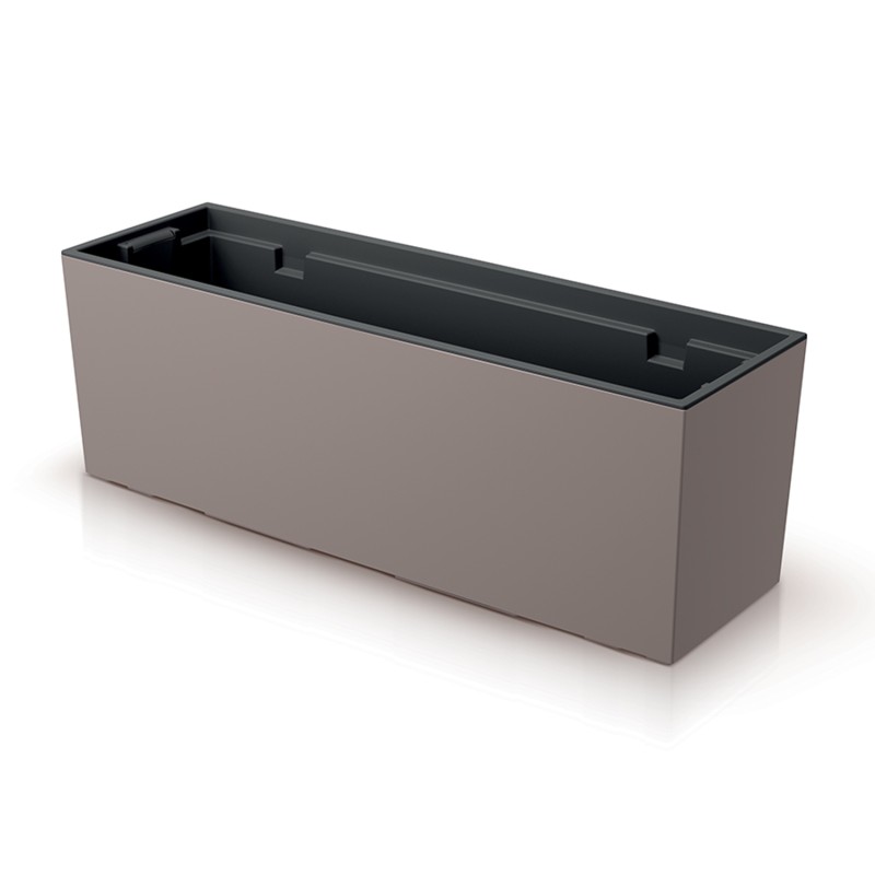 Vaso per Fiori Piante Urbi Case | Rettangolare | Decorativo | in Plastica | da Interno Esterno | Design Moderno