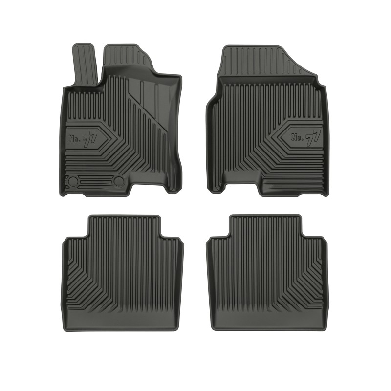 Tappetini compatibili con Nissan Qashqai+2 I 2006-2013, su misura in Gomma TPE