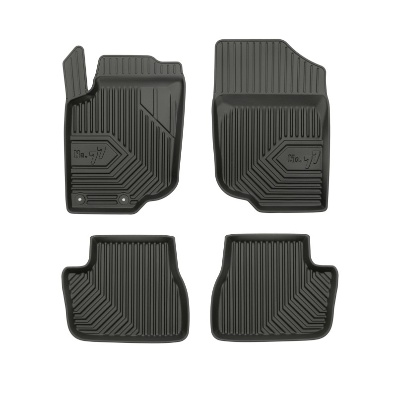 Tappetini compatibili con Peugeot 207 2006-2012, su misura in Gomma TPE