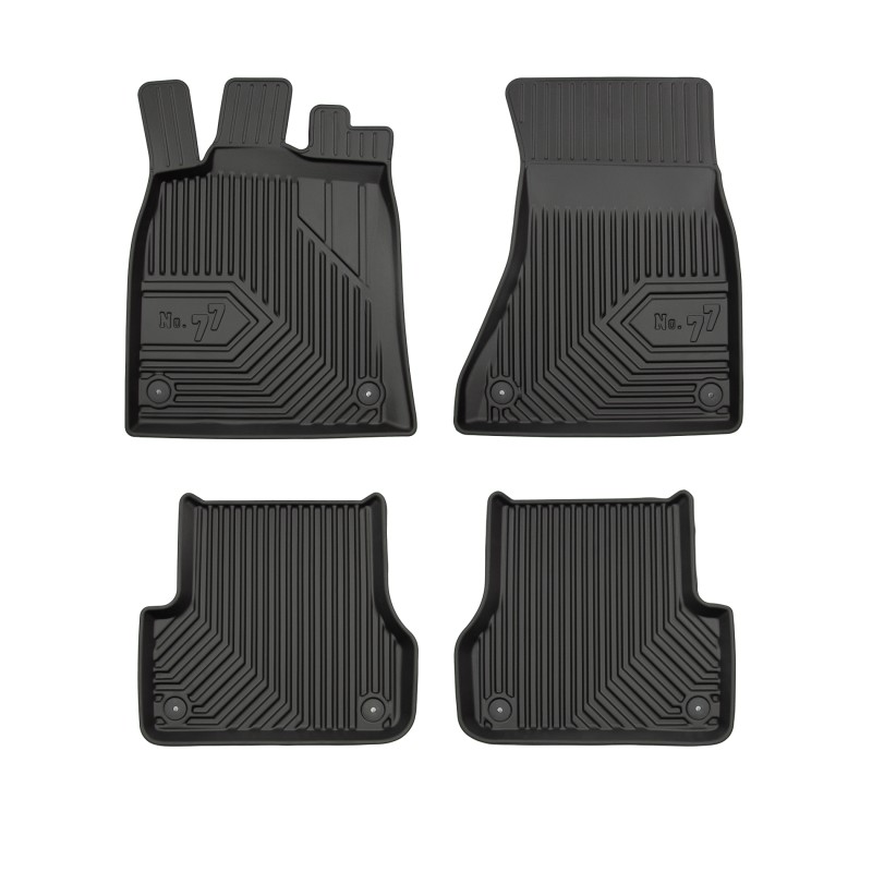 Tappetini compatibili con Audi A6 C7 2011-2018, su misura in Gomma TPE