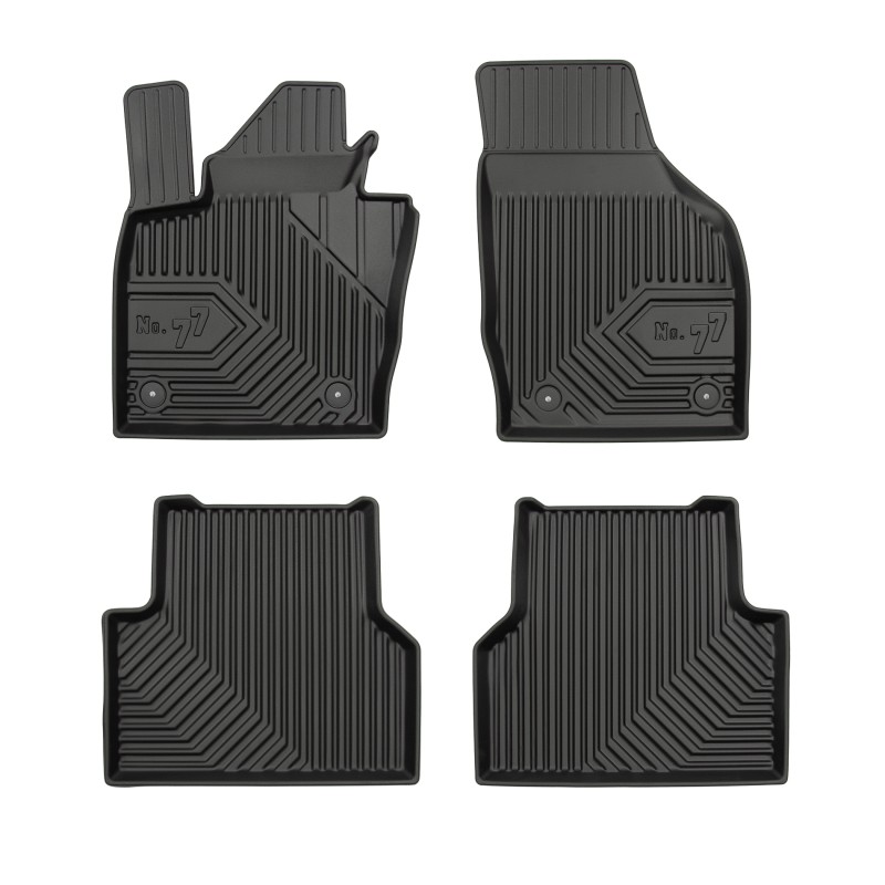 Tappetini compatibili con Audi Q3 I 2011-2018, su misura in Gomma TPE