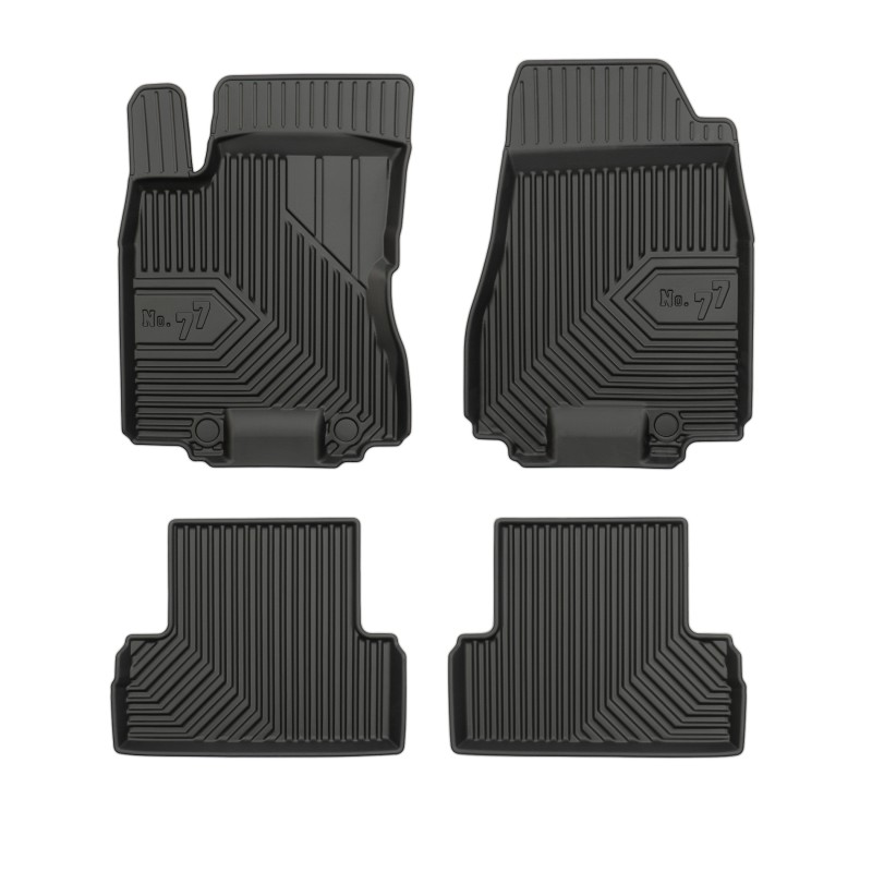Tappetini compatibili con Nissan X-Trail II 2008-2013, su misura in Gomma TPE