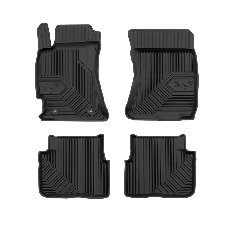 Tappetini compatibili con Subaru Forester III 2008-2013, su misura in Gomma TPE