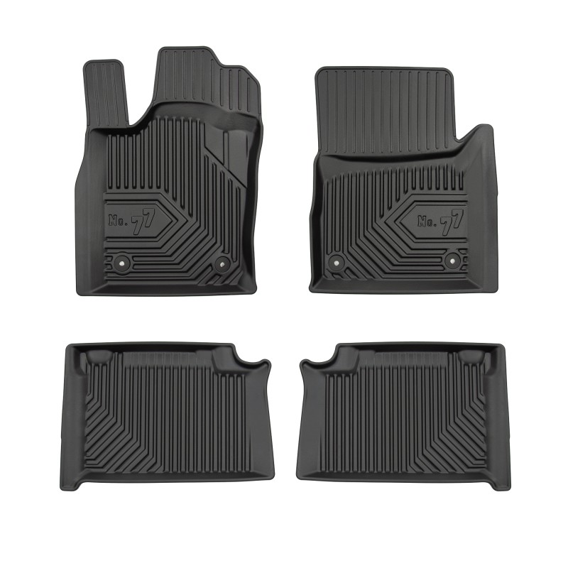 Tappetini compatibili con Jeep Grand Cherokee IV 2016-2021, su misura in Gomma TPE