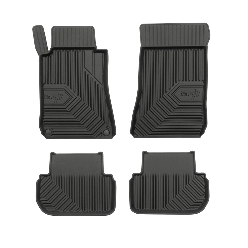 Tappetini compatibili con Mercedes-Benz CLK C209 2002-2009, su misura in Gomma TPE