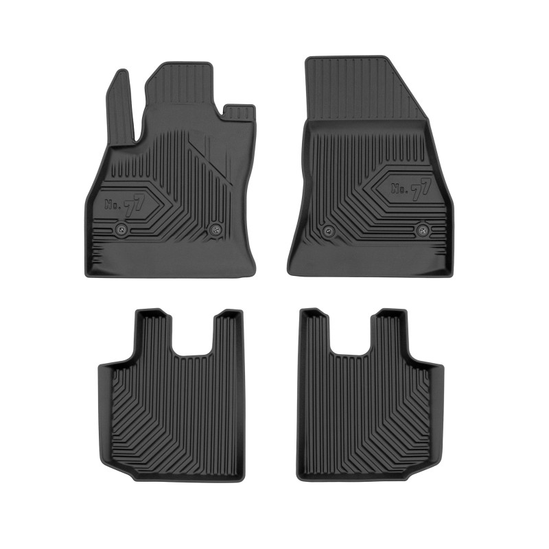 Tappetini compatibili con Fiat 500L 2012-2022, su misura in Gomma TPE