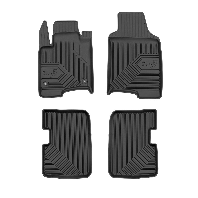 Tappetini compatibili con Fiat Panda III dal 2011 in poi, su misura in Gomma TPE