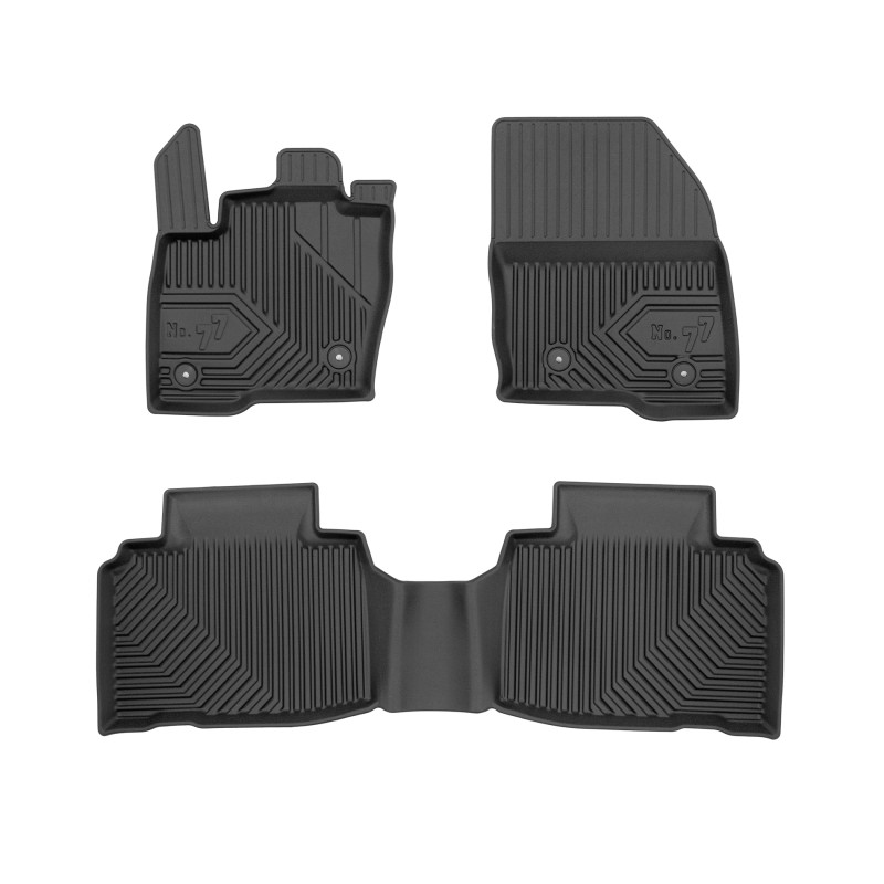 Tappetini compatibili con Ford Edge II dal 2014 in poi, su misura in Gomma TPE