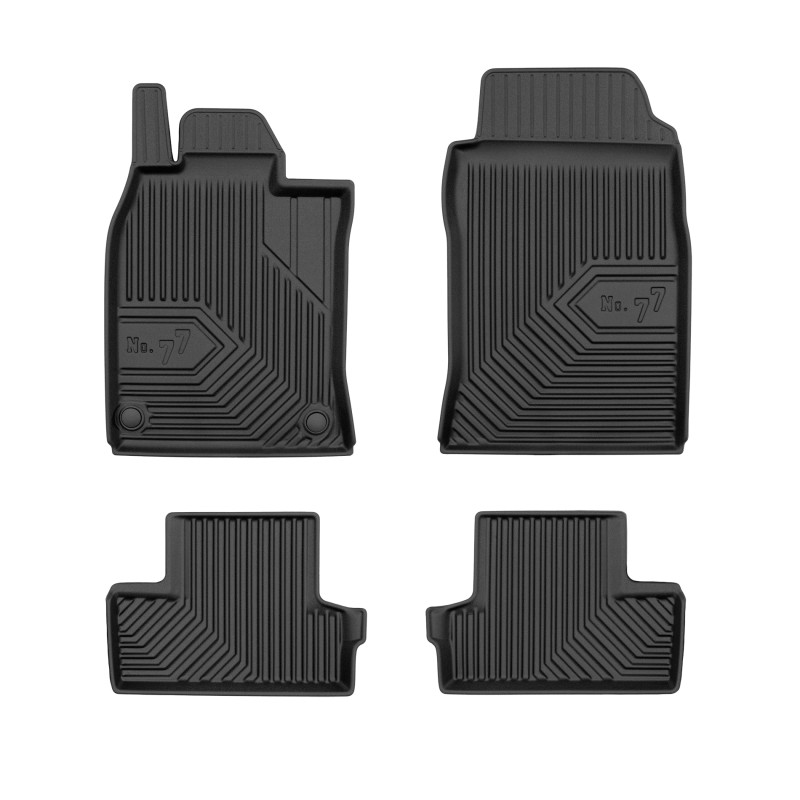Tappetini compatibili con Mini One/Cooper R50/R53 2001-2006, su misura in Gomma TPE