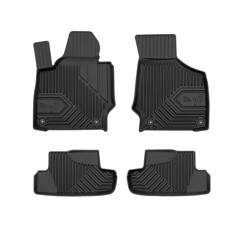 Tappetini compatibili con Audi TT II 2006-2014, su misura in Gomma TPE