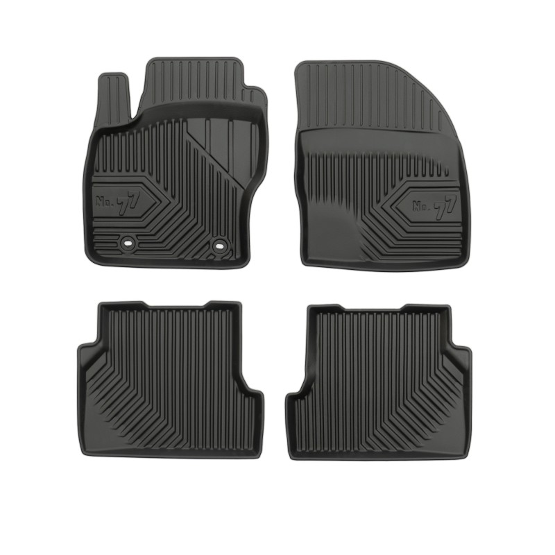 Tappetini compatibili con Ford Focus II 2004-2011, su misura in Gomma TPE