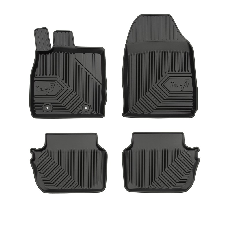 Tappetini compatibili con Ford Fiesta VI 2008-2017, su misura in Gomma TPE