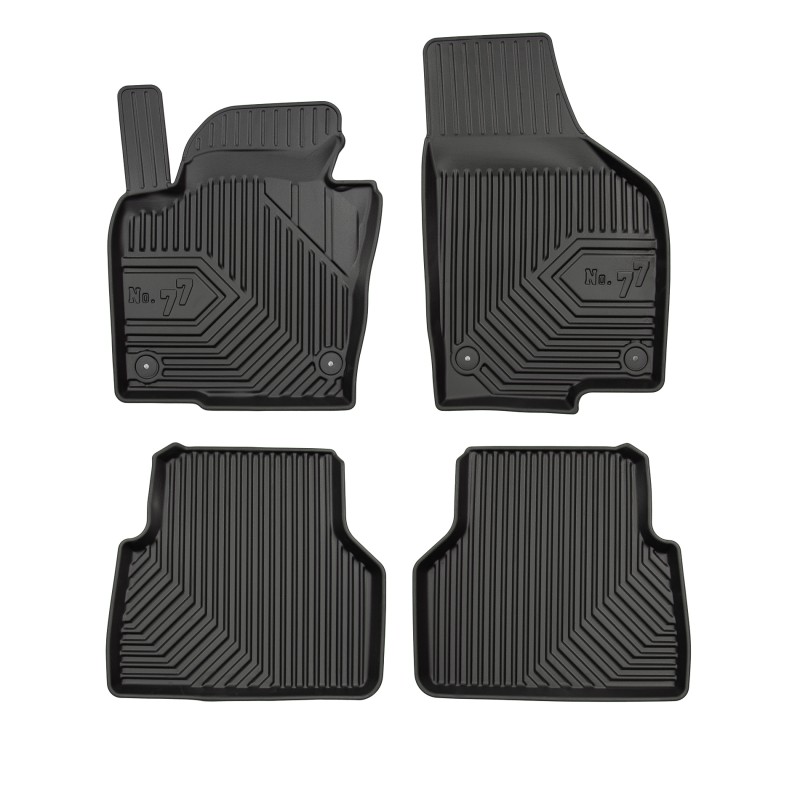 Tappetini compatibili con Volkswagen Tiguan I 2007-2016, su misura in Gomma TPE
