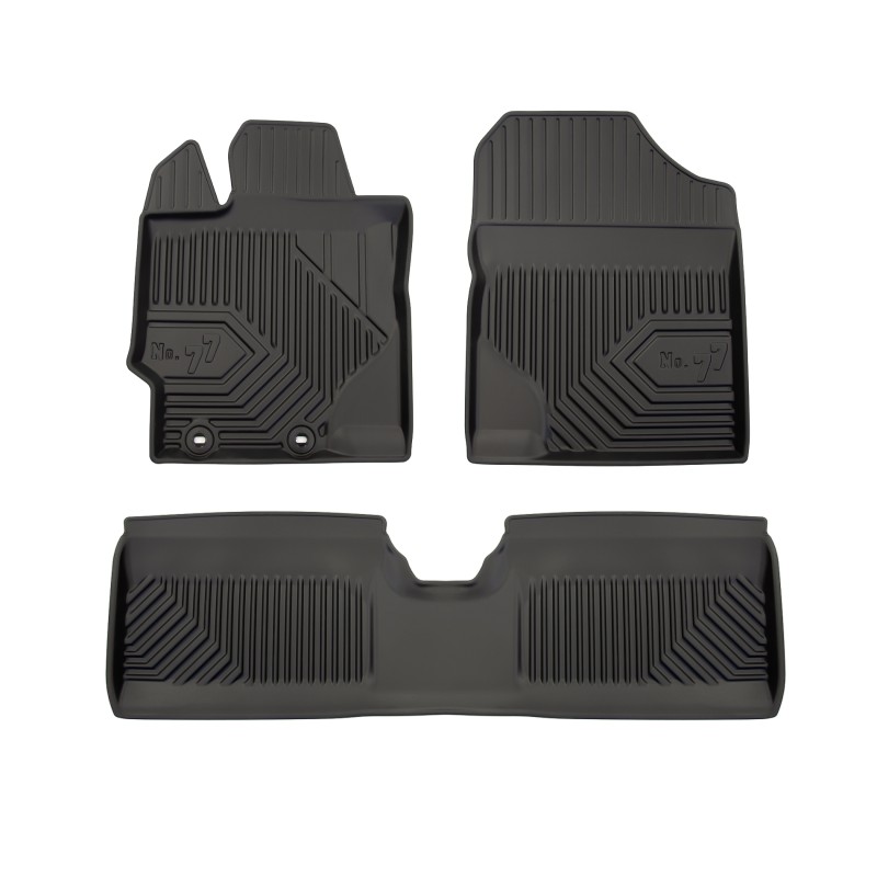 Tappetini compatibili con Toyota Yaris III 2011-2020, su misura in Gomma TPE