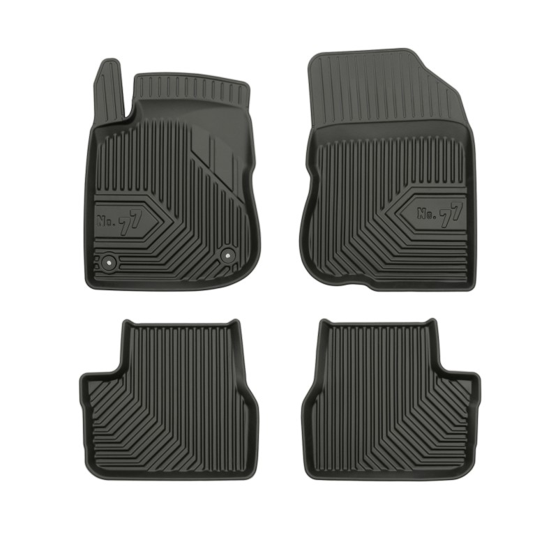 Tappetini compatibili con Peugeot 208 I 2012-2019, su misura in Gomma TPE