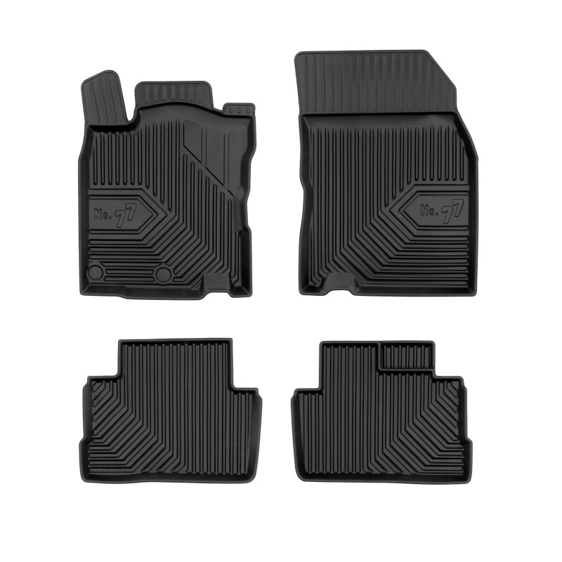 Tappetini compatibili con Nissan Qashqai II 2013-2021, su misura in Gomma TPE