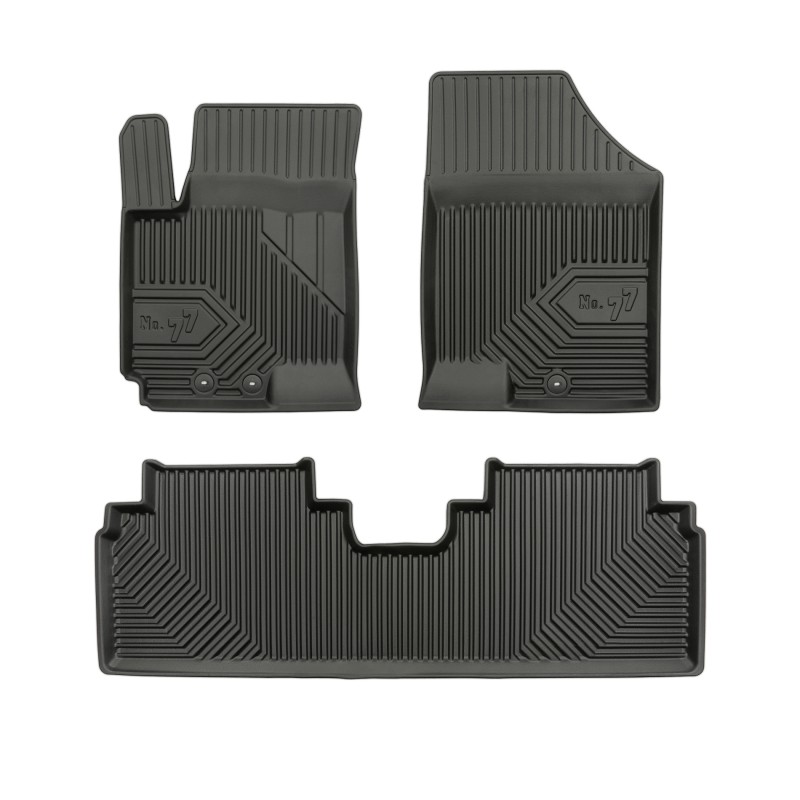 Tappetini compatibili con Kia Venga 2009-2019, su misura in Gomma TPE