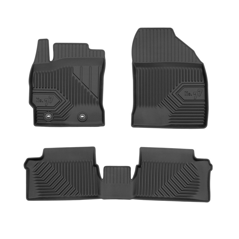 Tappetini compatibili con Toyota Auris II 2012-2018, su misura in Gomma TPE