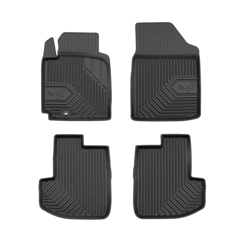 Tappetini compatibili con Toyota Yaris I 1999-2006, su misura in Gomma TPE