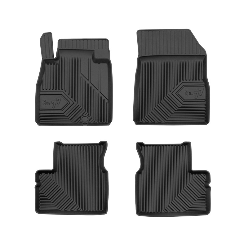Tappetini compatibili con Nissan Micra K13 2010-2016, su misura in Gomma TPE