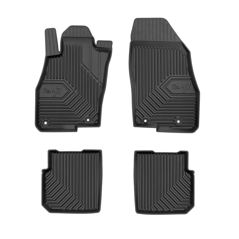 Tappetini compatibili con Alfa Romeo MiTo 2008-2018, su misura in Gomma TPE