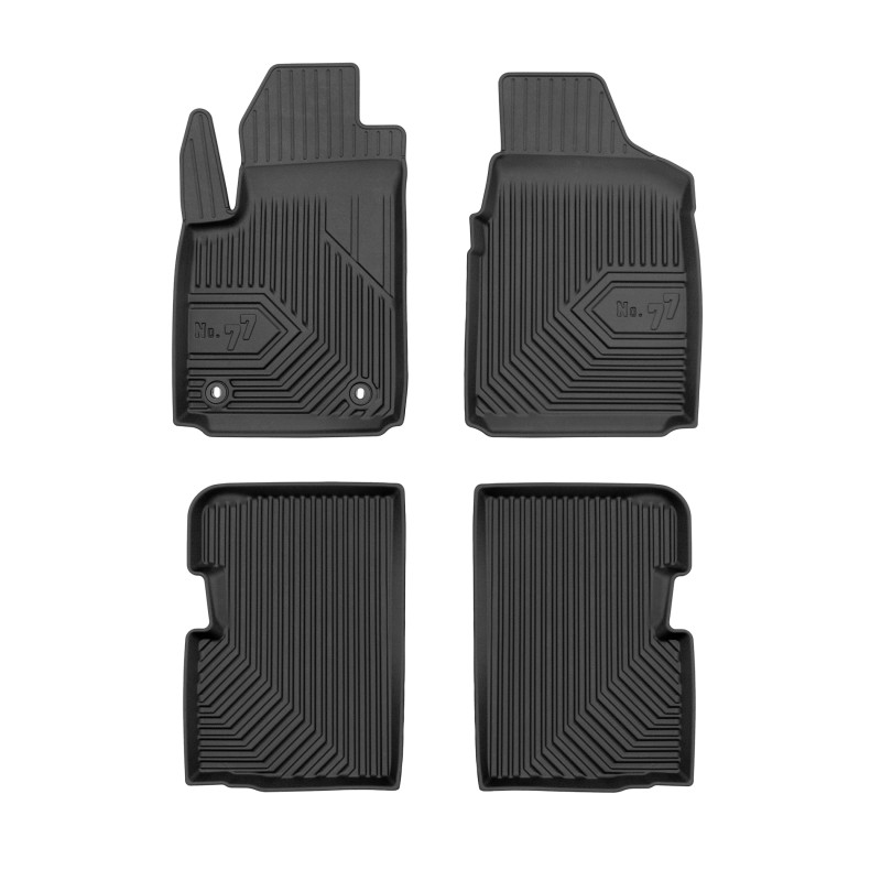 Tappetini compatibili con Ford Ka II 2008-2016, su misura in Gomma TPE