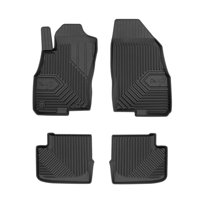 Tappetini compatibili con Fiat Grande Punto 2005-2009, su misura in Gomma TPE