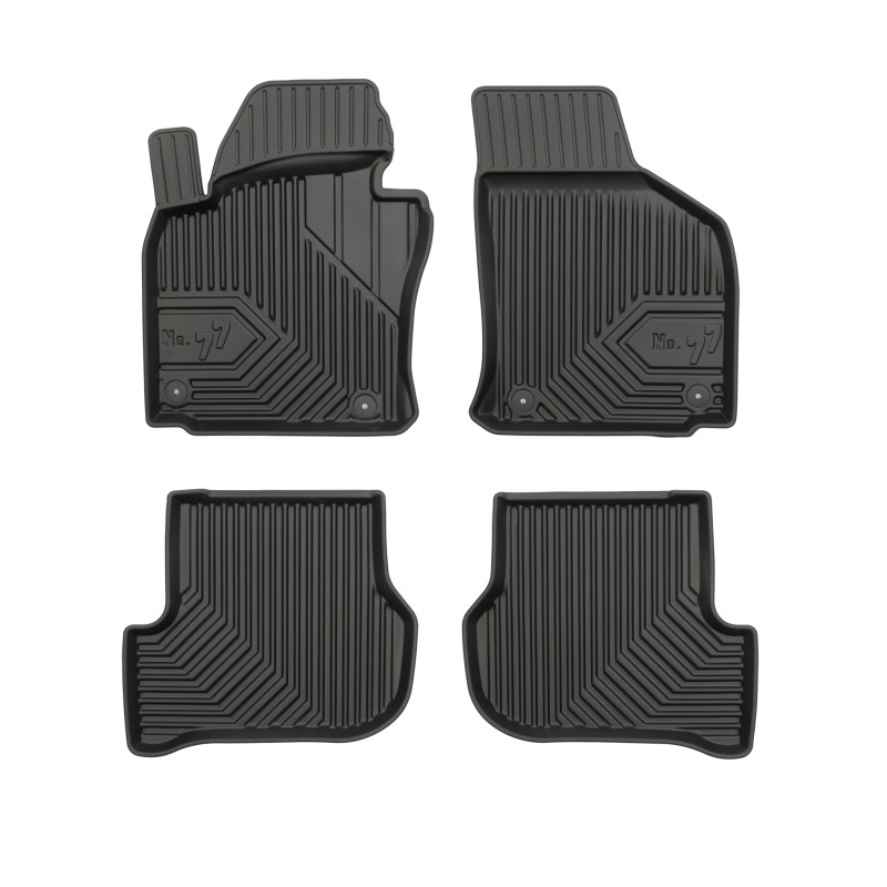 Tappetini compatibili con Skoda Octavia II 2004-2013, su misura in Gomma TPE