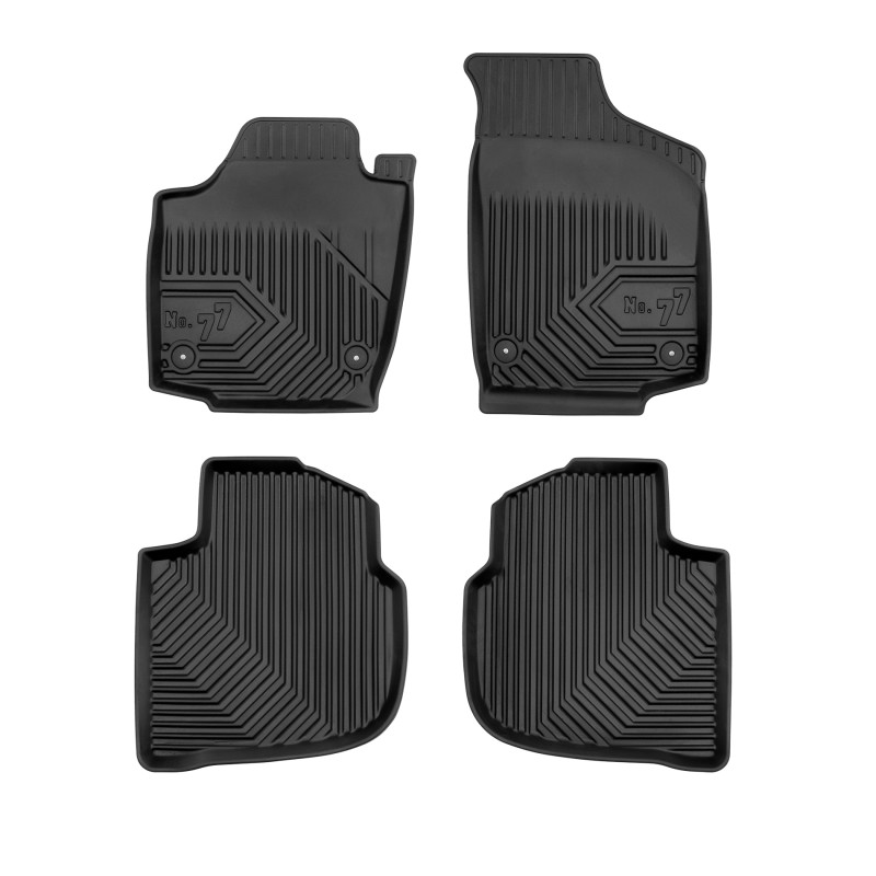 Tappetini compatibili con Skoda Rapid Spaceback 2013-2019, su misura in Gomma TPE