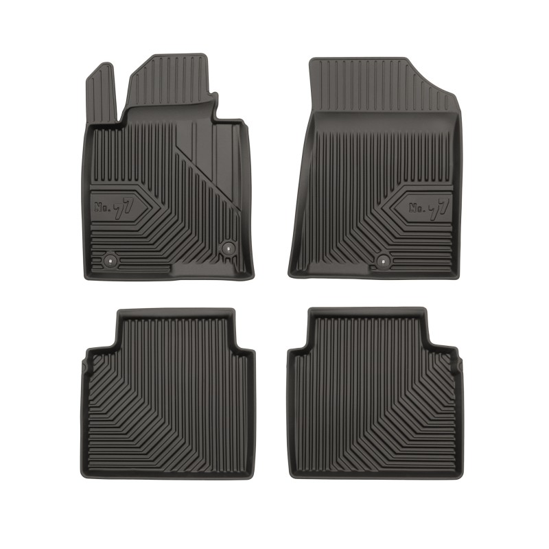Tappetini compatibili con Kia Optima IV 2015-2020, su misura in Gomma TPE