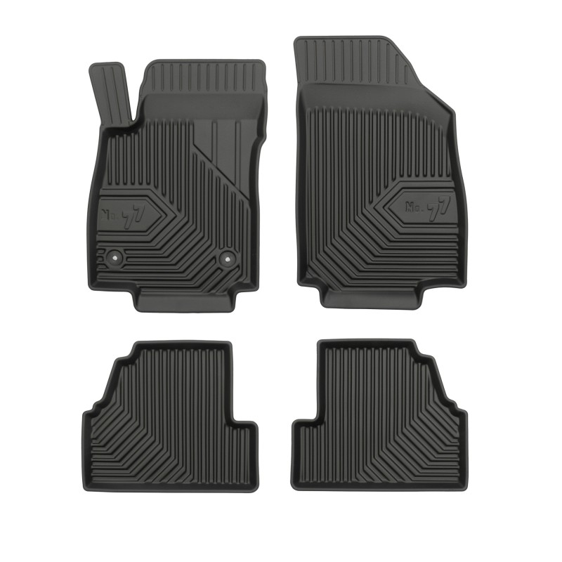 Tappetini compatibili con Opel Mokka A 2012-2019, su misura in Gomma TPE