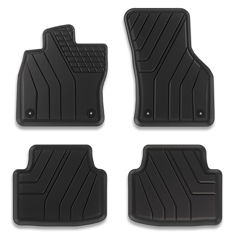 Tappetini compatibili con Volkswagen Passat B8 2014-2022, su misura in Gomma TPE