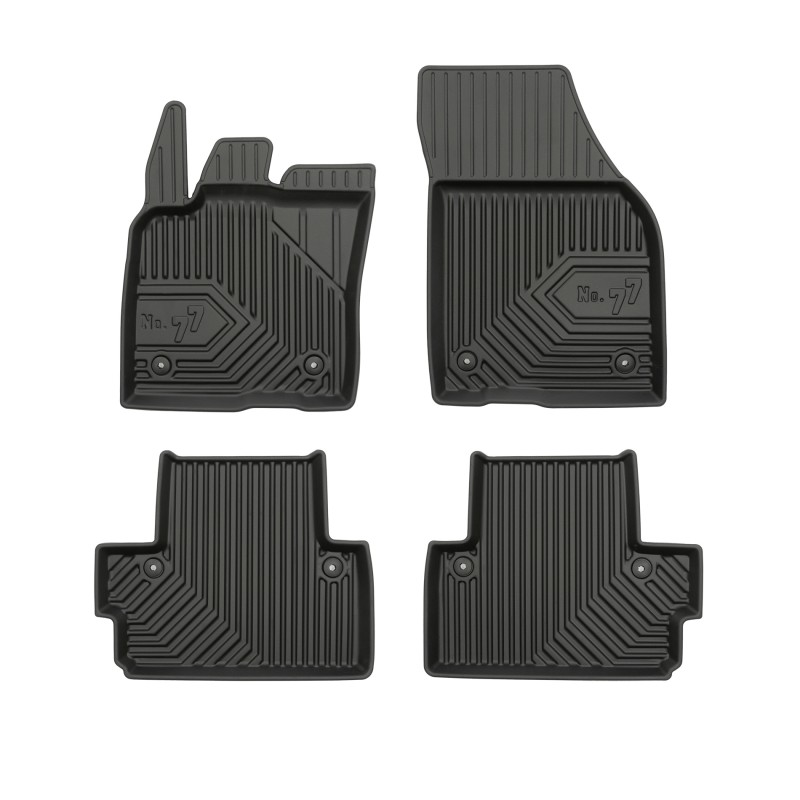 Tappetini compatibili con Volvo S40 II 2004-2012, su misura in Gomma TPE